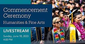 UC Santa Barbara Humanities & Fine Arts Commencement Ceremony 2023