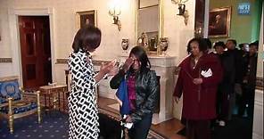 First Lady Surprises White House Tour Visitors