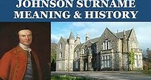 Johnson Surname History