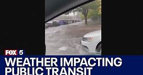 NYC weather: Heavy rain, flooding impacting public transit