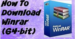 How To Download Winrar 64-bit for Free!