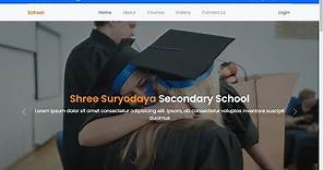 School website using html css and bootstrap | School website | bootstrap Project