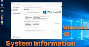 How To Check System Information on Windows 10 PC , Laptop Full Configuration
