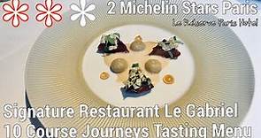 2 Michelin Star Restaurant Gourmet Food Fine Dining Paris $230 (€217) Le Gabriel Journeys Tasting