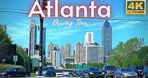Atlanta 4k Drive Downtown & Midtown Tour Georgia