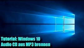 Windows 10 Musik CDs brennen mit MP3s (Windows Media Player Tutorial)