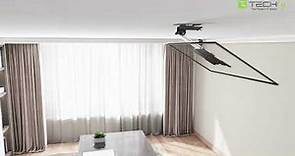 Esempio di installazione Staffa TV da Soffitto Dritto e Inclinato per TV LED LCD 17-37" ICA-CPLB 222