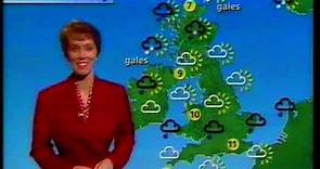 BBC TWO continuity and weather with Suzanne Charlton, Sunday 4th March 1990