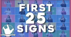 25 ASL Signs You Need to Know | ASL Basics | American Sign Language for Beginners