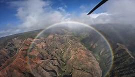 Pilot entdeckt kreisrunden Regenbogen auf Hawaii
