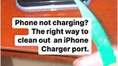 Phone not charging? The right way to clean out an iPhone charger port. #iphone #iphonecharger #iphonetips #tipsandtricks | Malachi Talks