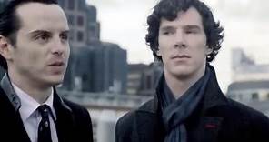 Sherlock and Moriarty's Rooftop Showdown | Sherlock Series 2 | BBC Studios