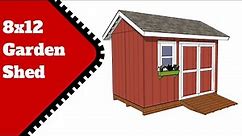 8x12 Garden Shed with Ramp Plans