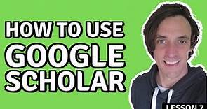 How to use Google Scholar (Find FREE Journal Articles for University Essays)
