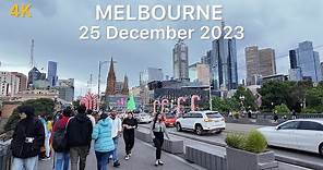 Christmas in Melbourne City 25 December 2023 Australia