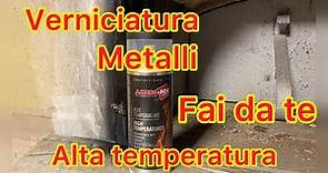 Come Verniciare ferro con bomboletta vernice spray alte temperature Ambrosol - Restauro forno legna