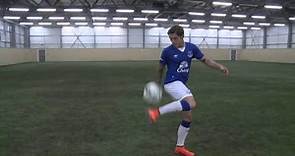 Muhamed Besic shows his skills in new Everton 2015/16 kit