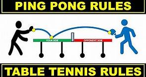 Ping Pong Rules | Table Tennis Rules