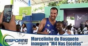 Marcelinho: ídolo do Basquete inaugura o projeto "M4 Nas Escolas"