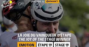 Winner's emotion - Stage 19 - Tour de France 2023