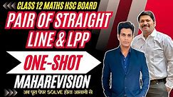 PAIR OF STRAIGHT LINE/LPP ONE SHOT MAHAREVISION|HSC BOARD EXAM 2024 MAHARASHTRA #hsc2024 |Dinesh Sir