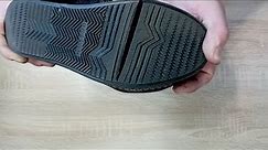 Repairing a cracked sole . Shoe restoration. DIY