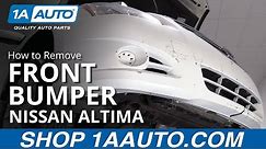 How to Remove Bumper 06-12 Nissan Altima