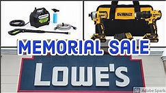 Lowes Memorial Sale