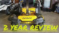 Cub Cadet RZT 2 year review after 53 hours of use