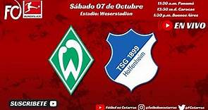 SV Werder Bremen VS TSG 1899 Hoffenheim | BUNDESLIGA | Jornada 7
