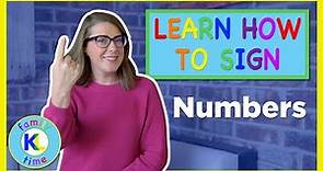 Learn How to Sign Numbers in ASL | K&L Sign Time