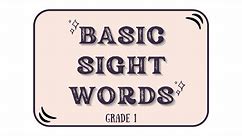 Sight Words | Practice reading sight words | Basic English words | Learn how to read