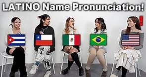 LATIN AMERICAN Names Pronunciation Differences!!