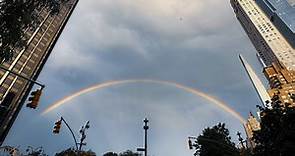 The best photos and video of the stunning double rainbow that appeared last night over NYC