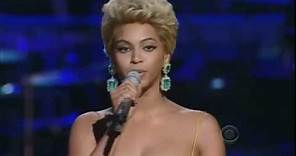 Beyonce singing the Etta James Classic 'At Last'
