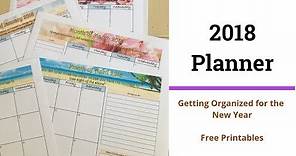 2018 Monthly Calendar Planner (free printable)