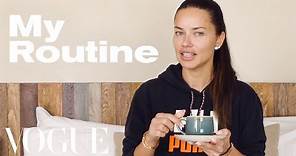 Adriana Lima's Routine for a Long-Haul Flight | On the Go | Vogue