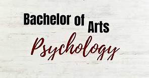 The Bachelor of Arts in Psychology