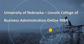University of Nebraska Lincoln Online MBA