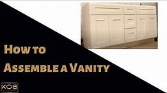 How to assemble a RTA vanity cabinets