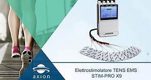Elettrostimolatore TENS EMS STIM-PRO X9
