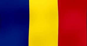 Bandera Ondeando e Himno de Rumanía - Flag Waving and Anthem of Romania