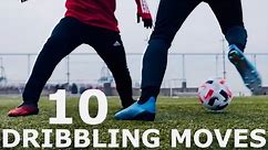 10 Dribbling Moves To Beat Defenders | Step By Step Dribbling Skills Tutorial