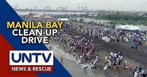 Manila Bay clean-up drive draws thousands of volunteers
