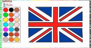 Dibuja y Colorea la Bandera de Inglaterra | How to Draw England Flag