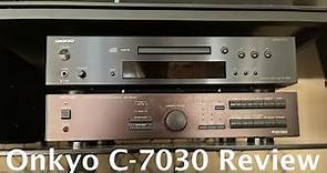 ONKYO C-7030 VLSC Pulse Noise Reduction MP3 CD Player Full Review/Unboxing and Comparison!