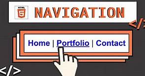 [HTML-Tutorial-12] nav Element | Navigation | Web Development for Beginners