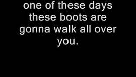 These Boots Are Made for Walking With Lyrics Nancy Sinatra