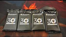 Opening all 4 packs of magic the gathering 30th Anniversary packs!