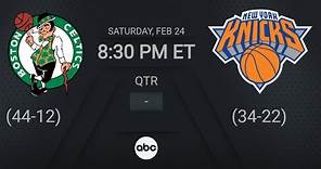 Boston Celtics Vs New York Knicks | NBA Regular Season ABC Live Scoreboard